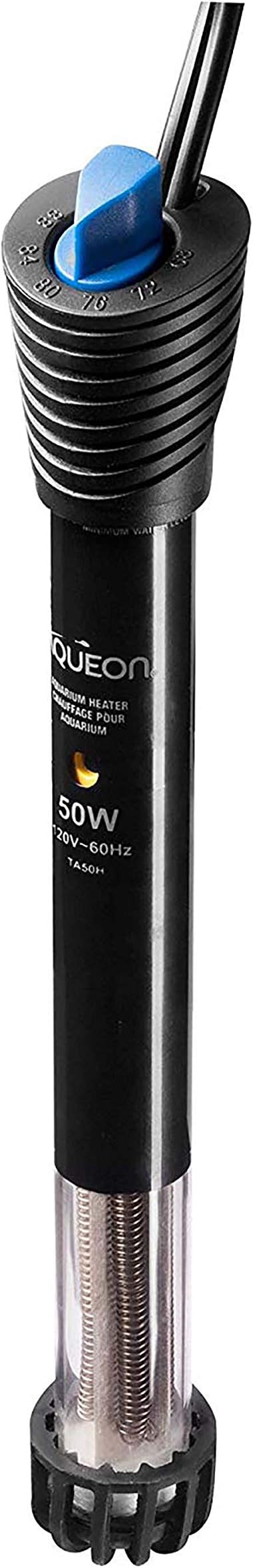 Aqueon Submersible Aquarium Heater, 50 Watts, Up to 20 Gallons