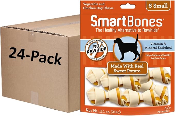 SmartBones Small Chews, Treat Your Dog to a Rawhide-Free Chew Made With Real Meat and Vegetables