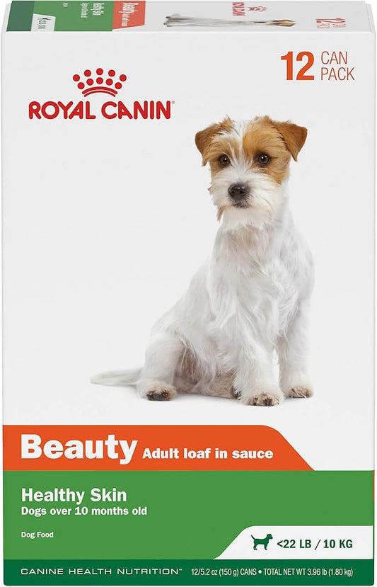 Royal Canin Canine Health Nutrition Beauty Adult Loaf in Sauce Canned Dog Food, 5.2 oz can