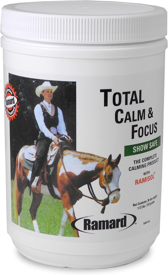 Total Calm and Focus for Horses Supplement - Magnesium & Calming Formula for Horse Show, Training, & Performance Mental Alertness without Drowsiness, Show Safe, Perfect Prep for Horses 1 pack