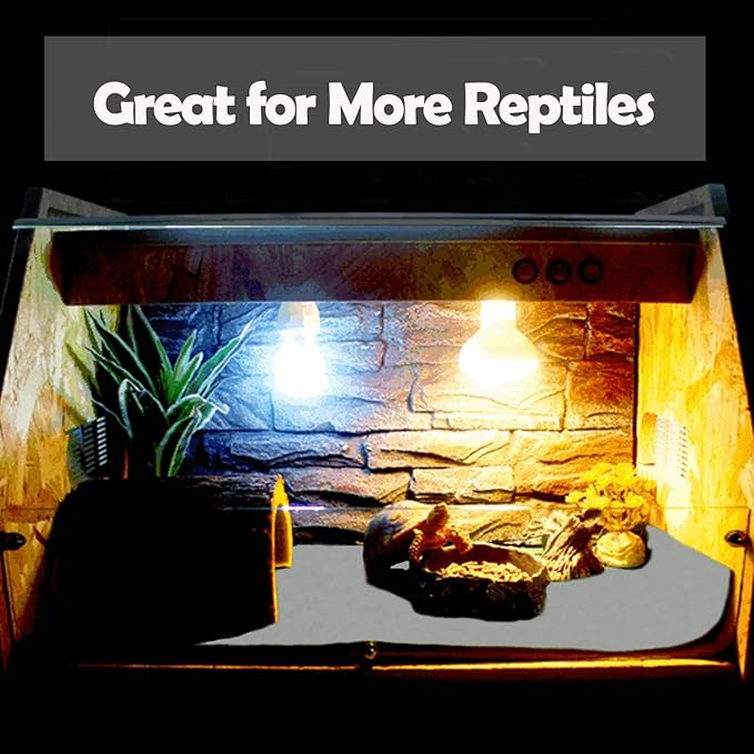 47" x 24" Large Reptile Carpet Terrarium Liner Bedding Reptile Substrate Mat Tank Accessories for Bearded Dragon Snake Lizard Tortoise Leopard Gecko (Grey)