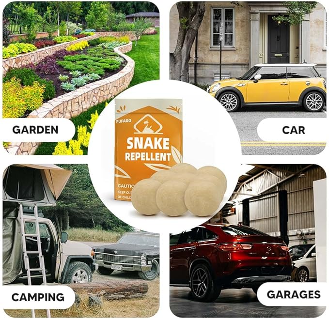 Snake Repellent for Yard Powerful, Keep Snake Away Repellent for Outdoors, Snake Repellent for Outdoors Pet Safe, Snake Repellant Outdoor and Home, Yard Snake Out Repellant Effectively- 8 Packs