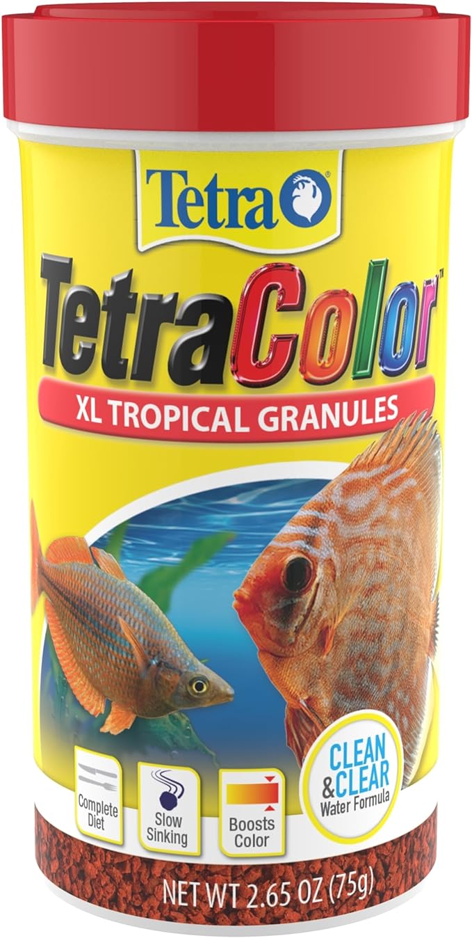 TetraColor XL Tropical Granules with Natural Color Enhancer, 2.65 Oz