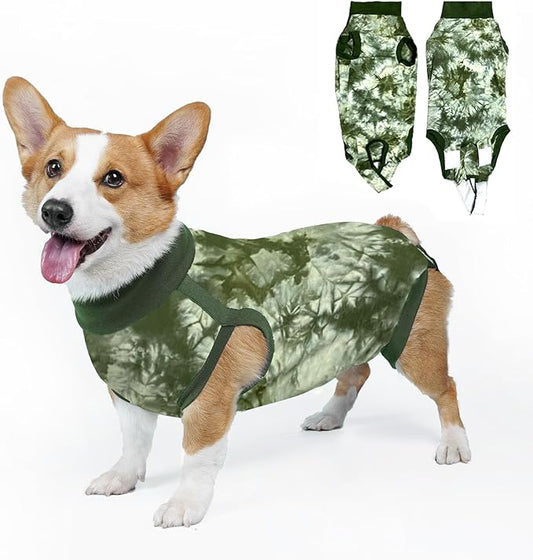 Lianzimau Dog Recovery Suit,Spay Suit for Female dog,E-Collar Cone Alternative After Surgery Anti-Licking,Neuter Suit for Male Dogs,Dog Surgical Suit for Abdominal Wounds Dog Onesie Body Suits