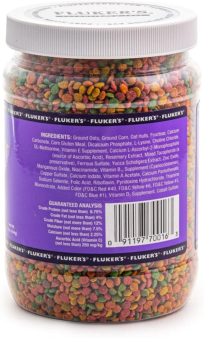 Fluker's Tortoise Diet Small Pellet Food, 16 oz