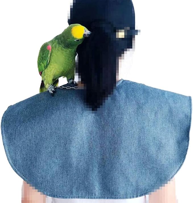 Bonaweite Pet Bird Shoulder Poop Protector, Anti-Bite Shoulder Pad Diaper Shawl for Parrot, Protective Anti-Scratch Arm Guard for Macaw African Budgies Parakeet Agapornis Fischeri Cockatiel Lovebird