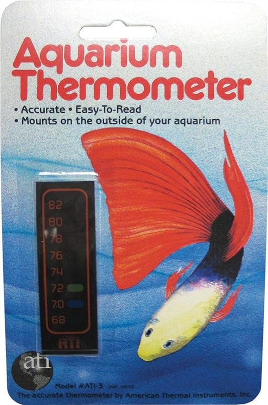 American Thermal Liquid Crystal Aquarium Thermometer Vertical Small