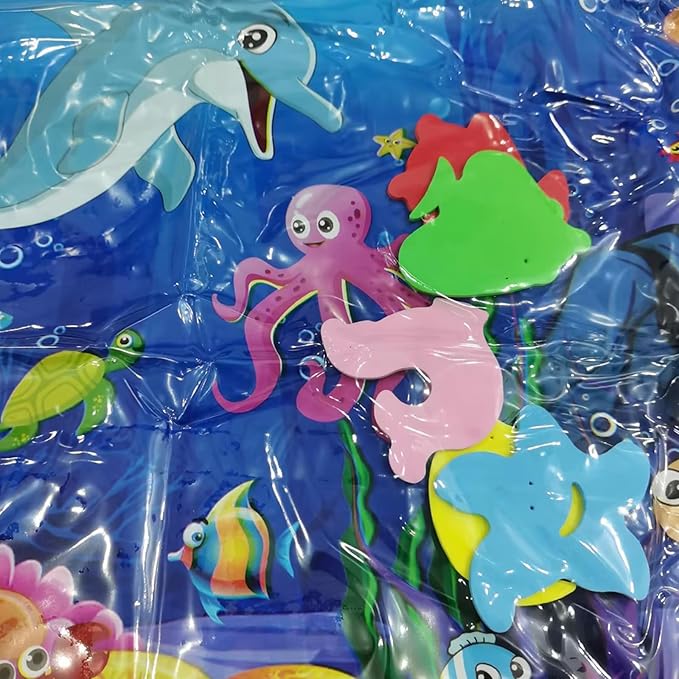 Water Sensor Play Mat for Cats, Sensor Water Playmat, Thickened Sensor Water Mat for Pet, Water Sensory Playmat for Dog Play Feel Cool Comfort