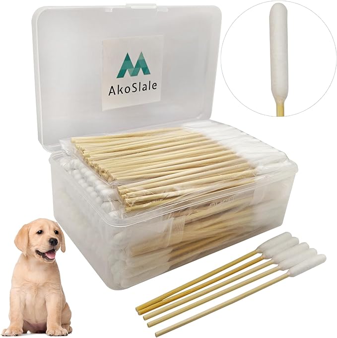 Dog Q Tips,200pcs-6 Inch,Large Cotton Swabs,Large Qtips,Ear Swabs for Dogs,Big Cotton Swabs,Dog Ear Cleaning Swabs,Long Q Tips for Dog Ears