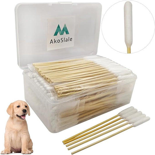 Dog Q Tips,200pcs-6 Inch,Large Cotton Swabs,Large Qtips,Ear Swabs for Dogs,Big Cotton Swabs,Dog Ear Cleaning Swabs,Long Q Tips for Dog Ears