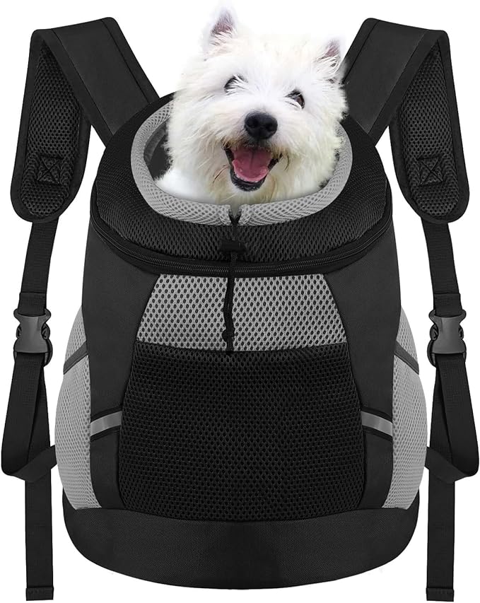 Dog carrier backpack dog carriers for small dogs Breathable head out Design with reflective safe Dog backpack carrier for Small Medium Dogs Cats