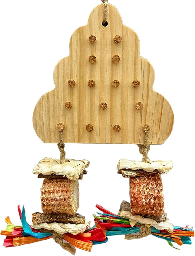 Conure Toys, Bird Shredder Foraging Toys Parakeet Chewing Hanging Toy Bird Toy for Lovebird Cockatiel Parakeet Conure Budgie Parrotlets