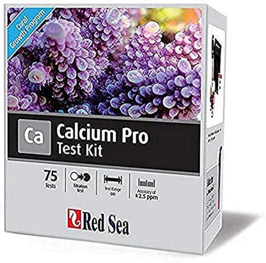 Red Sea Fish Pharm ARE21405 Saltwater Calcium Pro Test Kit for Aquarium, 75 Tests