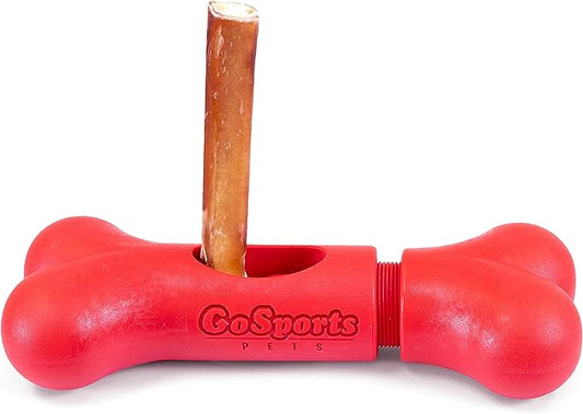 GoSports Chew Champ Bully Stick Holder for Dogs - Securely Holds Bully Sticks to Help Prevent Choking - 6 in or 8 in Size, 1 Count (Pack of 1)