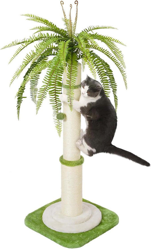 42" Tall Cat Scratching Post - Durable Cat Scratching Posts for Indoor Cats, Ideal for Large Cats, Ensures Long-Lasting Cat Satisfaction