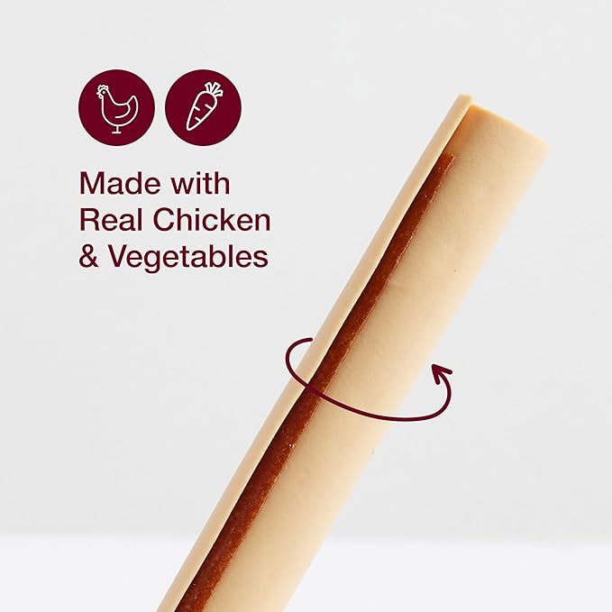 SmartBones SmartSticks, Treat Your Dog to a Rawhide-Free Chew Made with Real Chicken and Vegetables,10 sticks (Pack of 2)