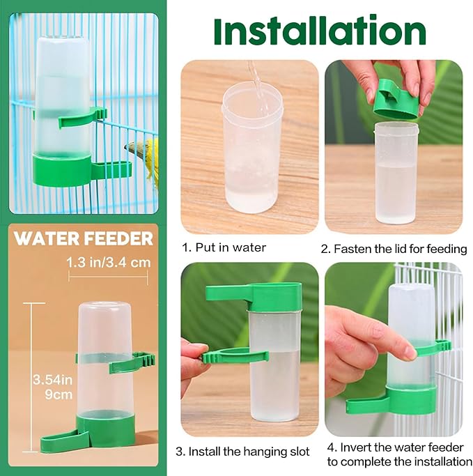 Anti Spill Bird Feeder for Multiple Pets, Polyester Material, No Mess