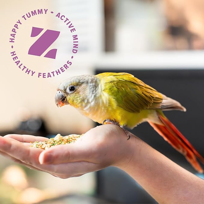 ZuPreem Smart Selects Bird Food for Medium Birds, 2.5 lb - Everyday Feeding for Cockatiels, Quakers, Lovebirds, Small Conures