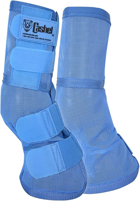 Cashel Crusader Leg Guard Fly Boots, Blue, Warmblood