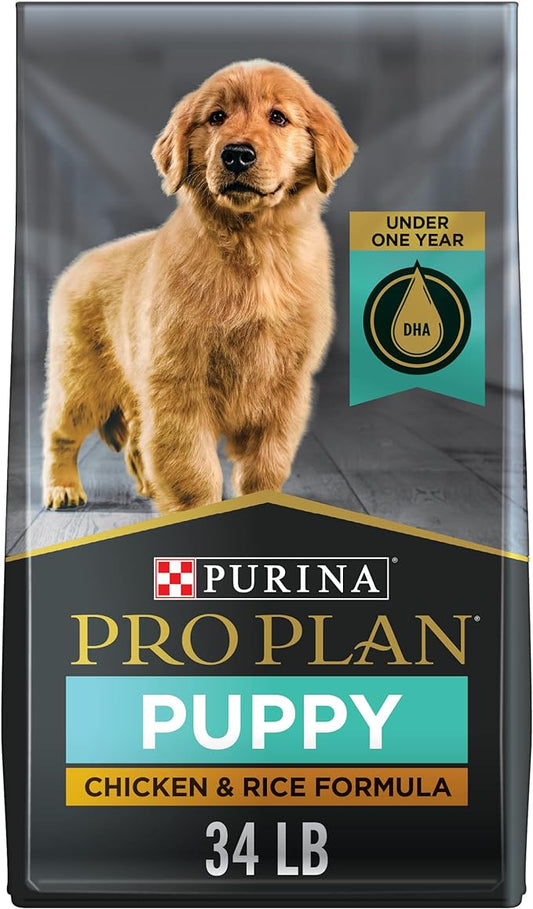 Purina Pro Plan High Protein Dry Puppy Food, Chicken and Rice Formula - 34 lb. Bag