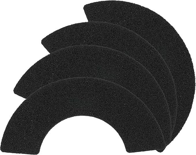 4 Pack Activated Carbon Filters for LR 4 Replacement, Trimmable Pads Absorbing Odors Control Damp