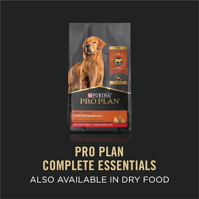 Purina Pro Plan Grain Free Wet Dog Food, Classic Beef and Chicken Entree - (Pack of 12) 13 oz. Cans