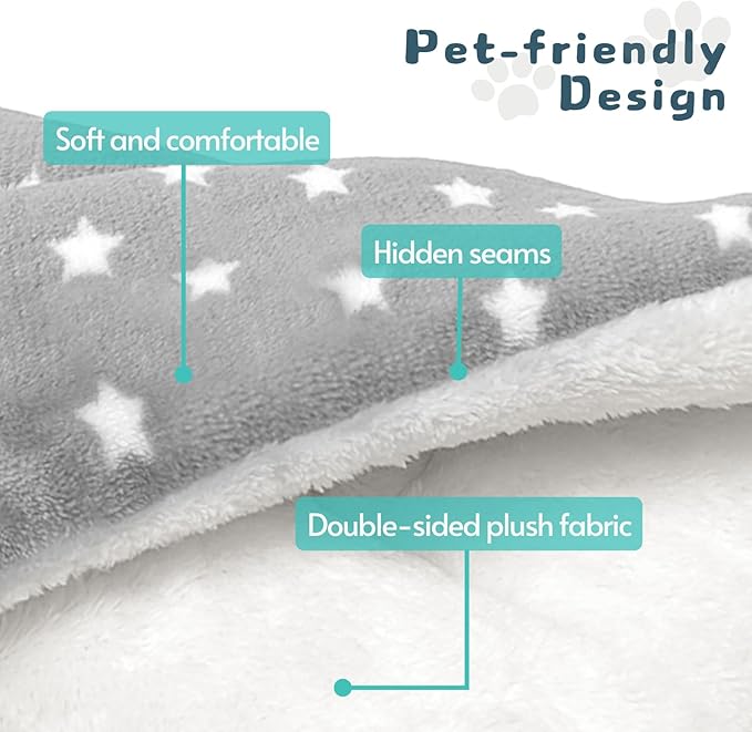 2 Pack Cat Blanket for Indoor Cats Ultra Soft and Warm Calming Cat Bed Fleece Pet Mat for Anxiety and Stress Washable Kitten Blanket