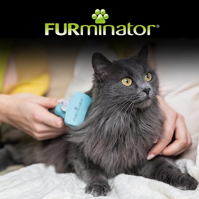 FURminator Undercoat deShedding Tool for Small Long Hair Cats Under 4.5 kg