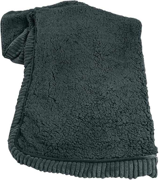 Floppy Dawg XL Dog Bed Replacement Cover. Removable and Machine Washable Cover for Mattress and Rectangular Pillow Beds. 48L x 30W. Gray with Gray Top.