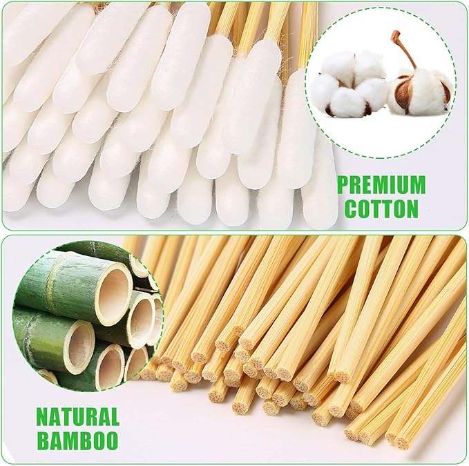 Long Q Tips,200pcs-4.7 Inch,Long Cotton Swab,Long Qtips,Ear Cleaner for Dogs,Dog Ear Cleaning Kit,Wound Care for Dogs,Long Qtips for Dogs