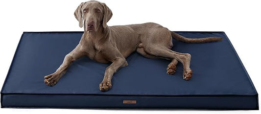 Lesure XXL Waterproof Dog Beds - Outdoor Dog Bed Washable with Oxford Fabric Surface, Extra Large Egg Orthopedic Foam Pet Bed with Removable and Durable Cover, Machine Washable