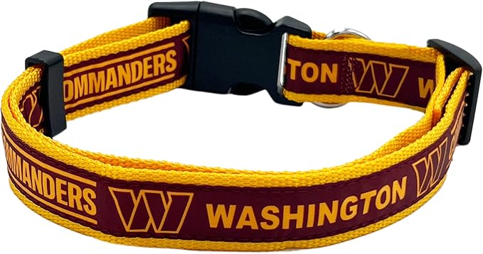 Pets First NFL PET Collar Washington Commanders Dog Collar, Large Football Team Collar for Dogs & Cats. A Shiny & Colorful Cat Collar & Dog Collar Licensed by The NFL (WAC-3588-LG)