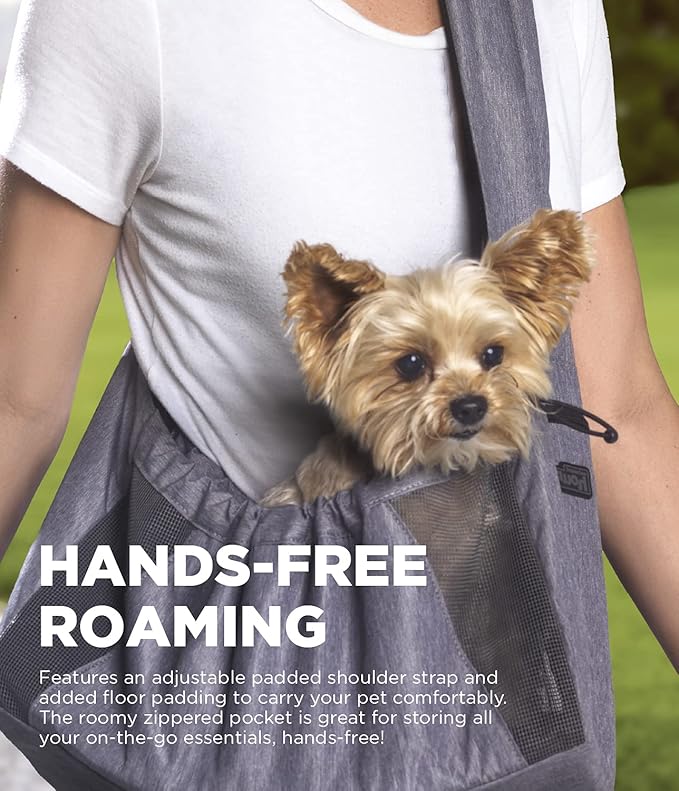 Outward Hound PupPak Sling Dog Carrier, Grey, One Size