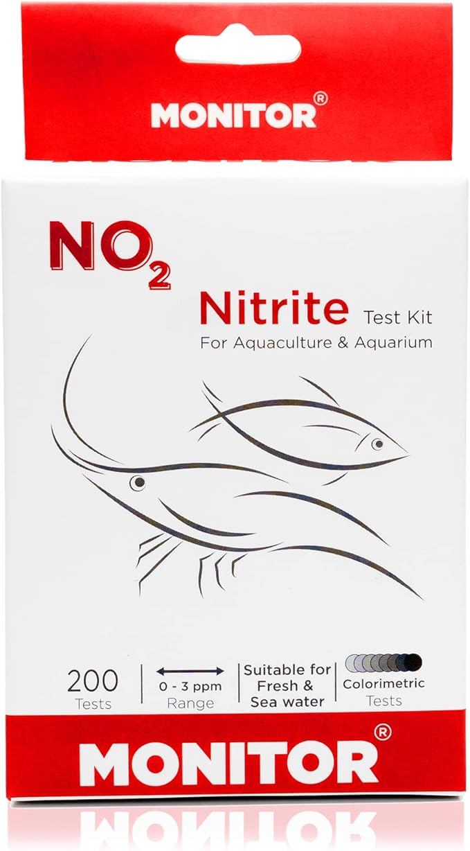 Generic Monitor Nitrite Test KIT (200 Tests) - Monitor Aquarium and aquaculture Water Quality