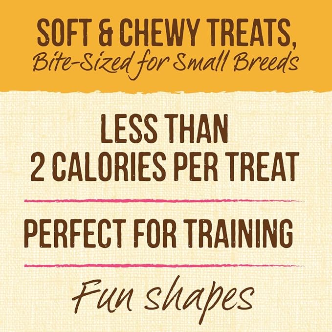 Merrick Lil’ Plates Grain Free Small Dog Treats, Natural Training Treats for Small Dogs, Lil’ Chunky Chicken - 5 oz. Pouch (Pack of 4)