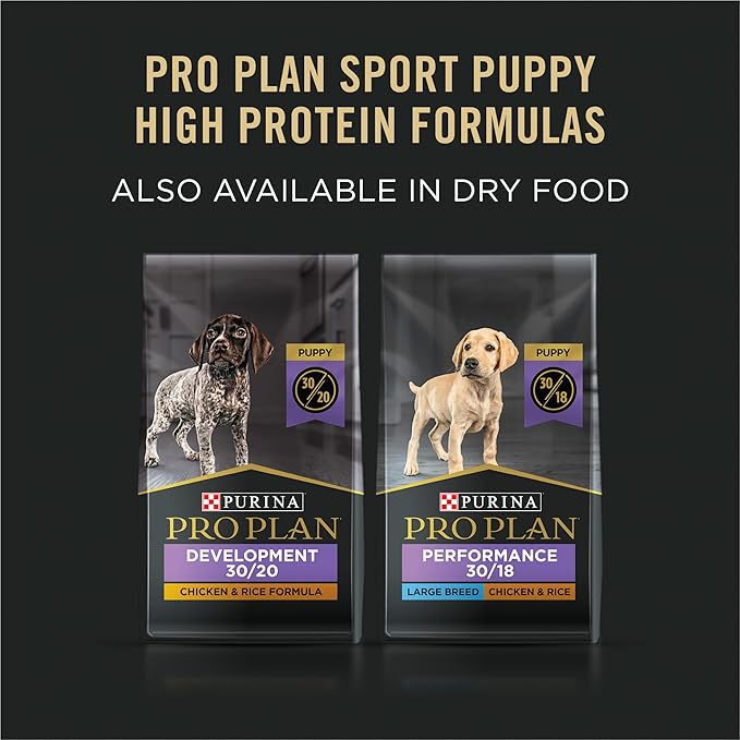 Purina Pro Plan Sport Wet Puppy Food Variety Pack, 12 x 13 oz, Chicken & Beef