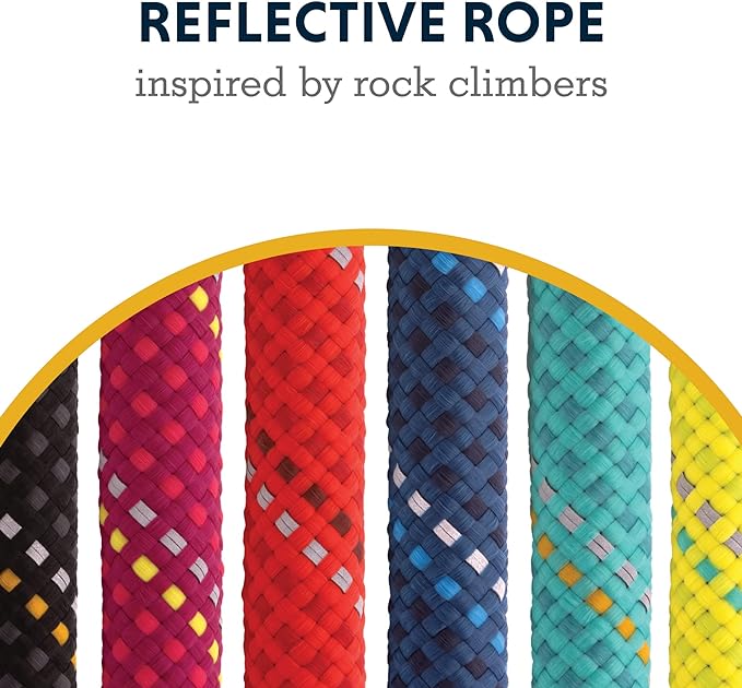 Ruffwear, Knot-a-Leash Dog Leash, Reflective Rope Lead with Carabiner, Hibiscus Pink, Small