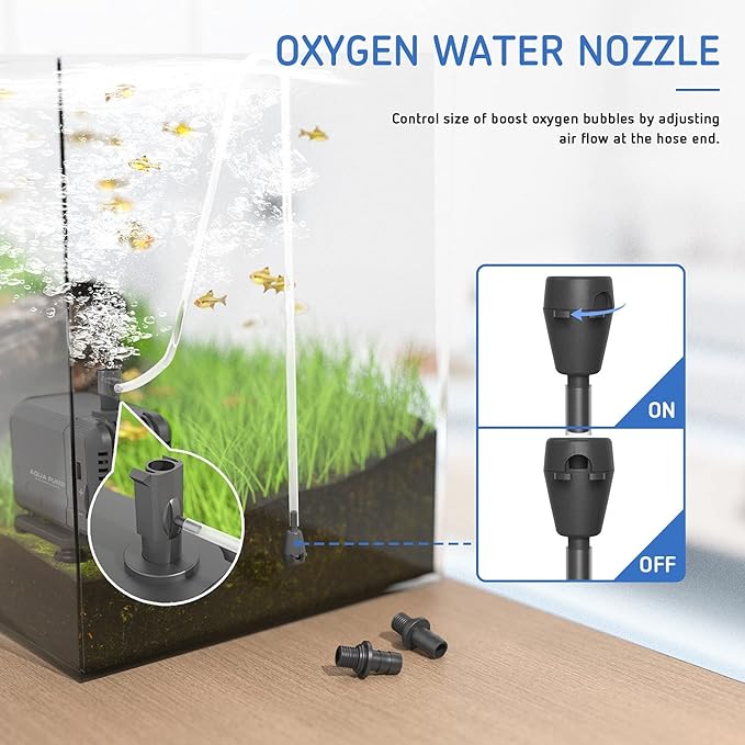 Simple Deluxe 15W 400GPH Submersible Water Pump for Pond Aquarium Hydroponics Fish Tank Fountain Waterfall