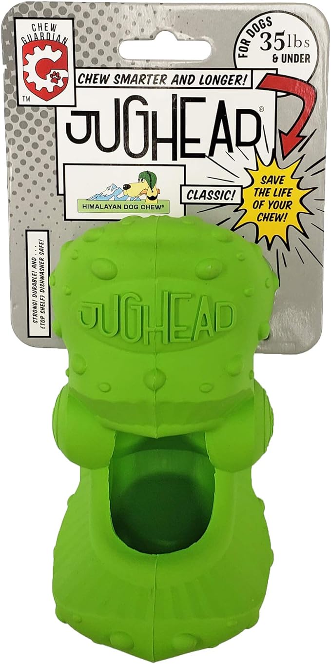 Himalayan Dog Chew Jughead Small Dog Chew Holder, Secures Chews for Dogs, Chew Smarter and Longer, Stimulate Your Dog, Holds Yak Chews, 1 Dog Toy