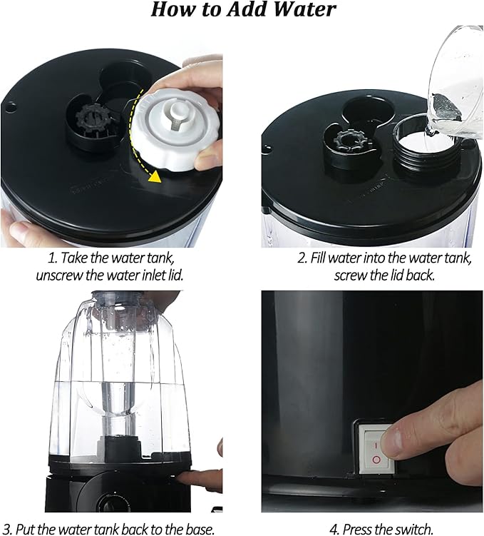 COOSPIDER Reptile Fogger Humidifier Mister for Terrarium Tank with 2 Extension Tubes/Hoses, Pets Mister Adjustable Fog for Reptiles/Amphibians/Snake (3L,380ml/hr)