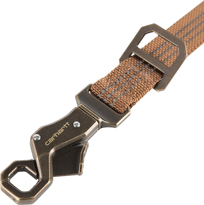 Carhartt Dog Leash Brown/Brushed Brass, Large