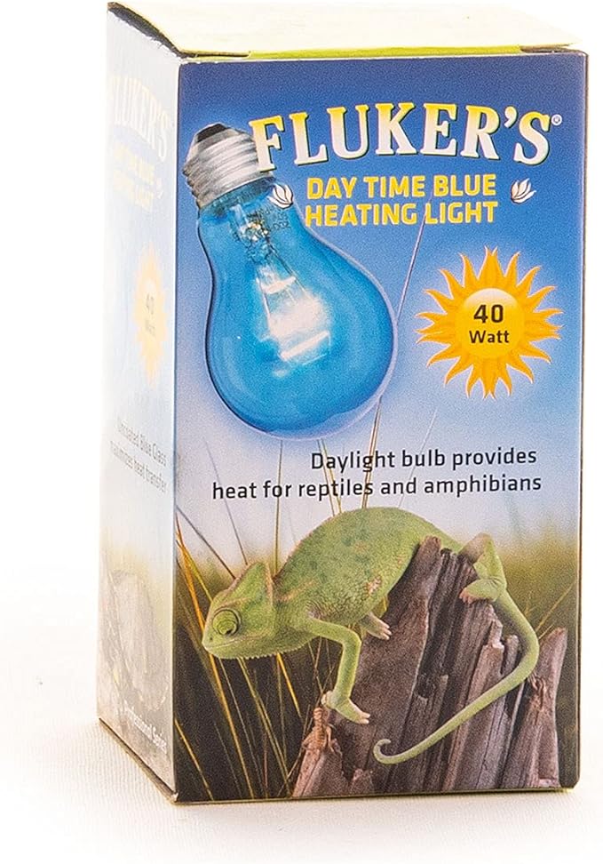 Fluker's Reptile Incandescent Blue Daylight Bulb for Reptiles and Amphibians, 40 Watt