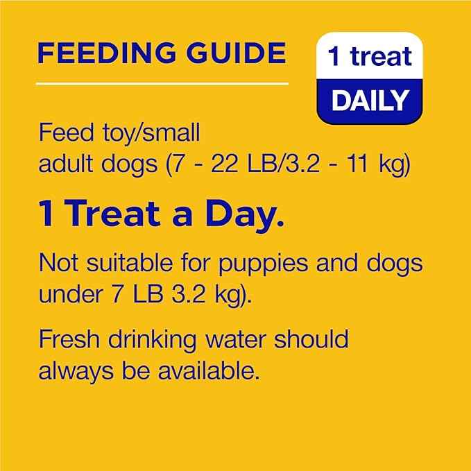 PEDIGREE DENTASTIX Dual Flavor Small Dog Dental Treats, Bacon & Chicken Flavors Dental Bones, 18.24 oz. Pack (84 Treats)