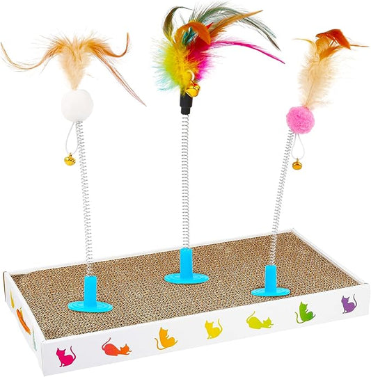 Enhance Cat's Joy and Promote Healthy with Cat Toy Accessories for Scratching Cardboards and Cat Scratcher Boxes (Cardboard Not Included)