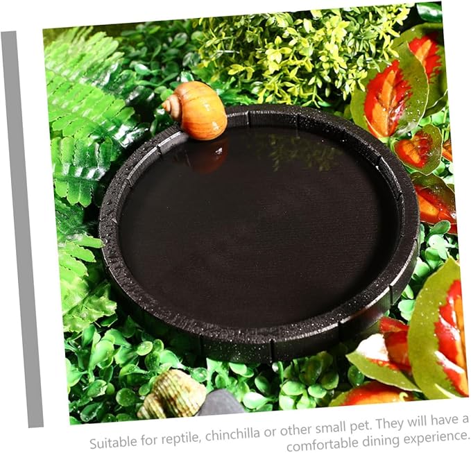 Pet Reptile Lizard Food Bowl Reptile Bowl Terrarium Water Bowl Reptile Feeding Dish Reptile Water Bowl Reptile Food Dish Water Dish Animals Turtle Food Plastic