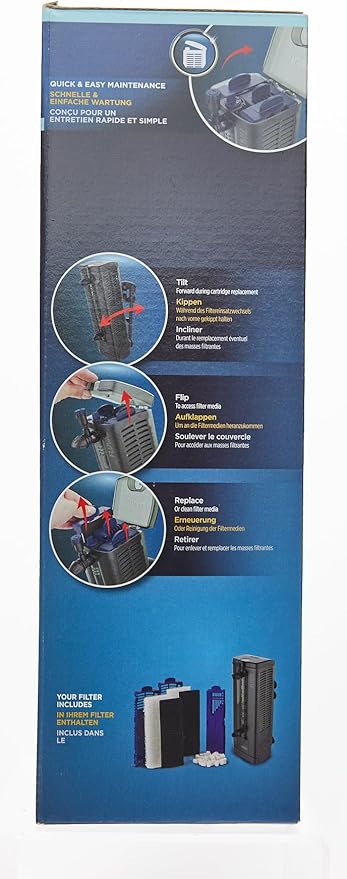 Fluval U4 Underwater Filter, Freshwater and Saltwater Aquarium Filter, A480,Black