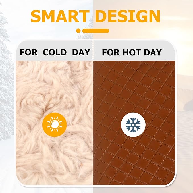 JOYELF Cat Hammock Bed, Large Reversible Pet Cage Hammock Hanging Soft Pet Bed for Kitten Ferret Puppy or Small Pet