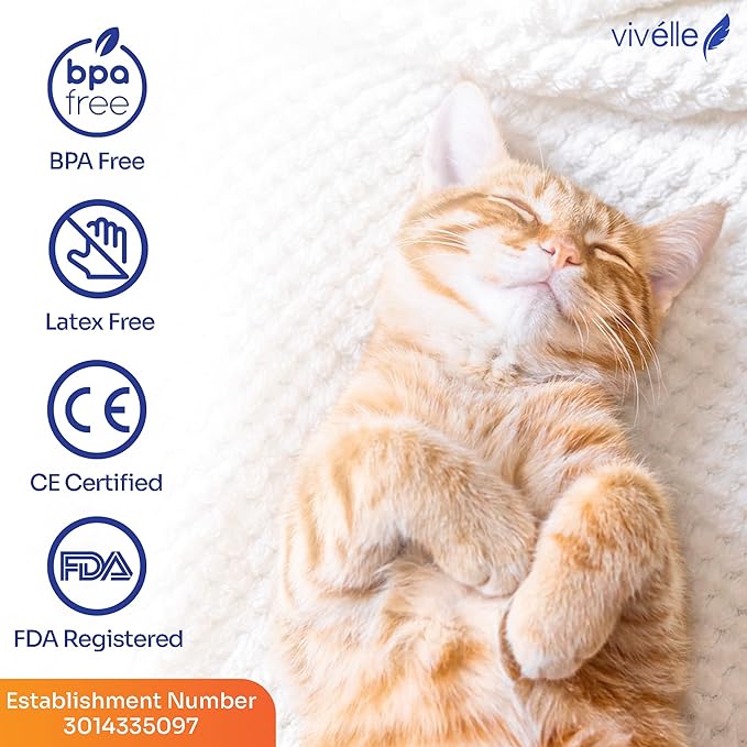 Vivélle Handheld Inhaler Spacer with 2 Masks for Pets Cat and Dog Inhaler Spacer for MDI
