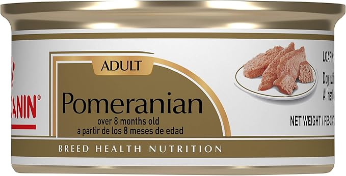 Royal Canin Breed Health Nutrition Pomeranian Adult Loaf in Sauce Canned Dog Food, 3 oz can (24-count)