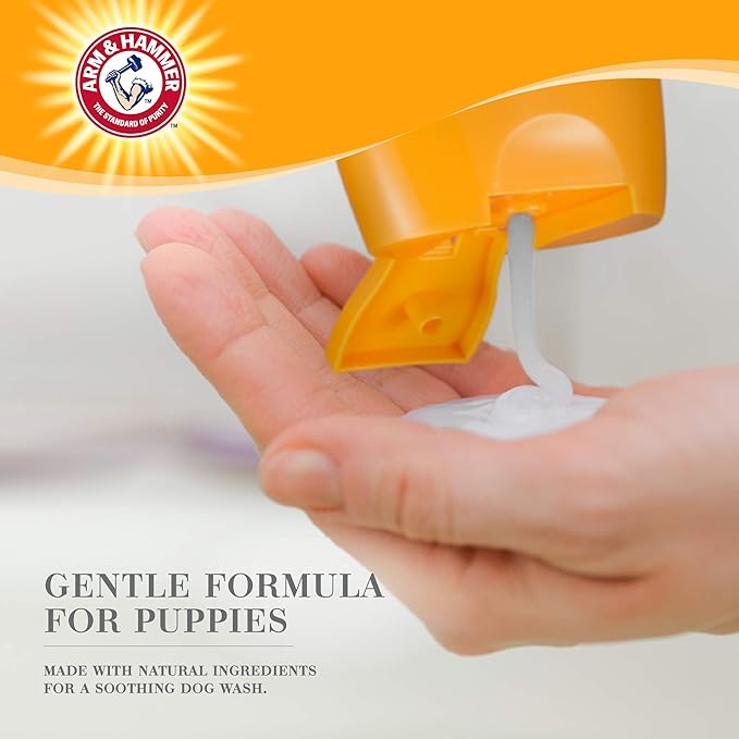 Arm & Hammer Ultra Fresh 2-in-1 Tearless Puppy Shampoo and Conditioner | Baking Soda Neutralizes Bad Odors for an Advanced Clean | Coconut Lime Verbena Scent